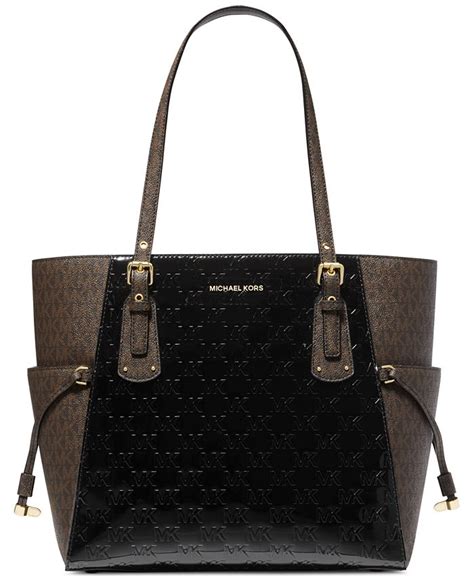 michael michael kors voyager large east west top zip tote|signature sinclair east west tote.